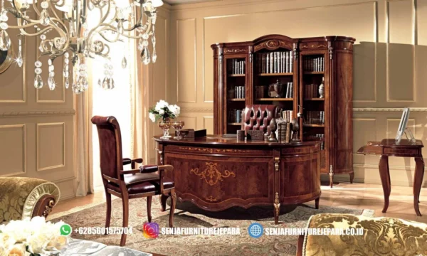 Meja Kerja Kantor Desain Klasik