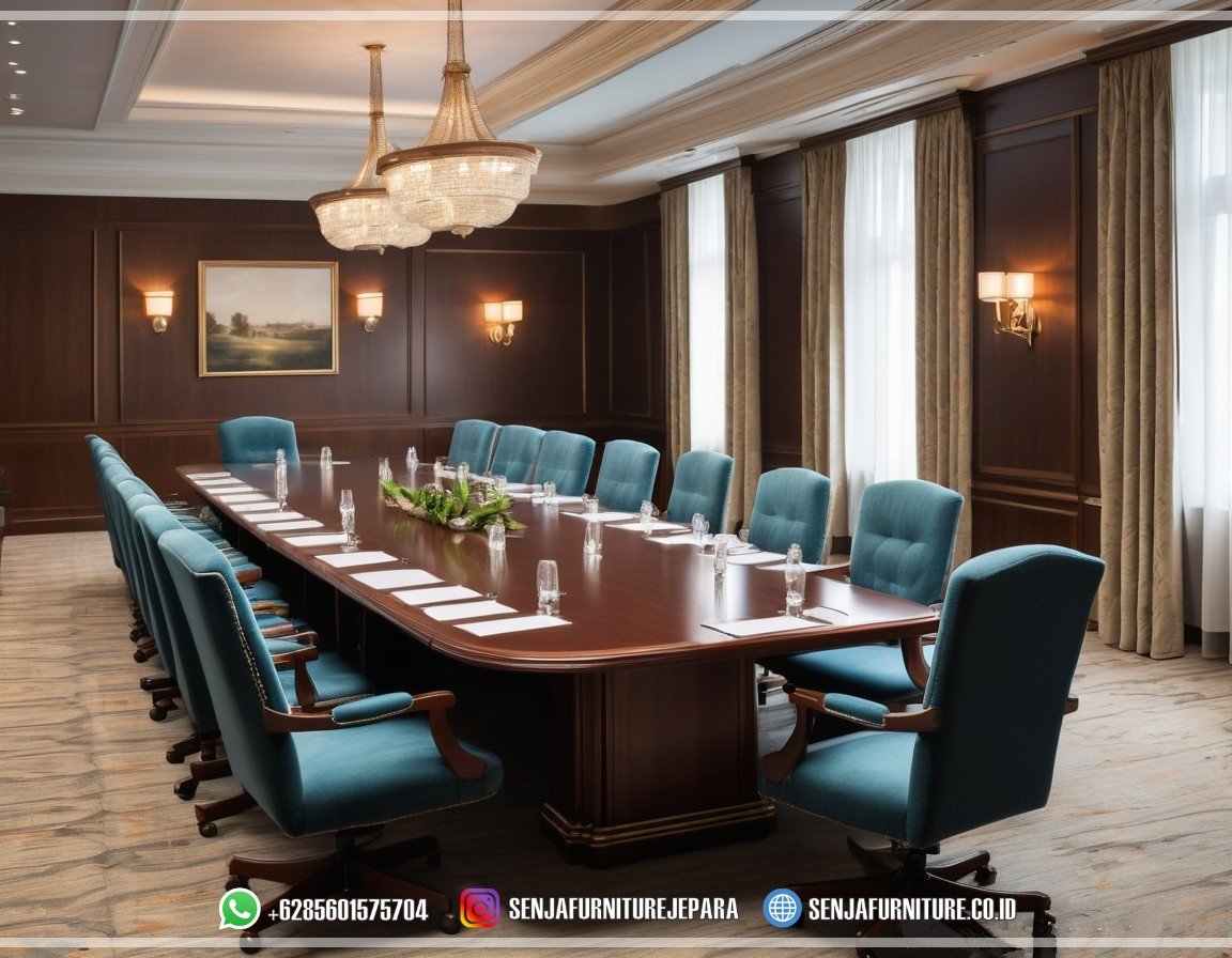 Meja Rapat Kantor Ruang Meeting Pimpinan Perusahaan Jakarta Meja Rapat Kantor, Meja Meeting Kantor, Meja Rapat Kayu Jati, Meja Rapat Pimpinan, Meja Meeting Klasik, Meja Rapat Klasik, Meja Rapat Mewah, Meja Meeting Kayu Jati, Meja Rapat Bundar, Meja Rapat Minimalis, Meja Rapat HPL, Meja Rapat Ukir Jepara, Meja Rapat Oval, Interior Ruang Rapat