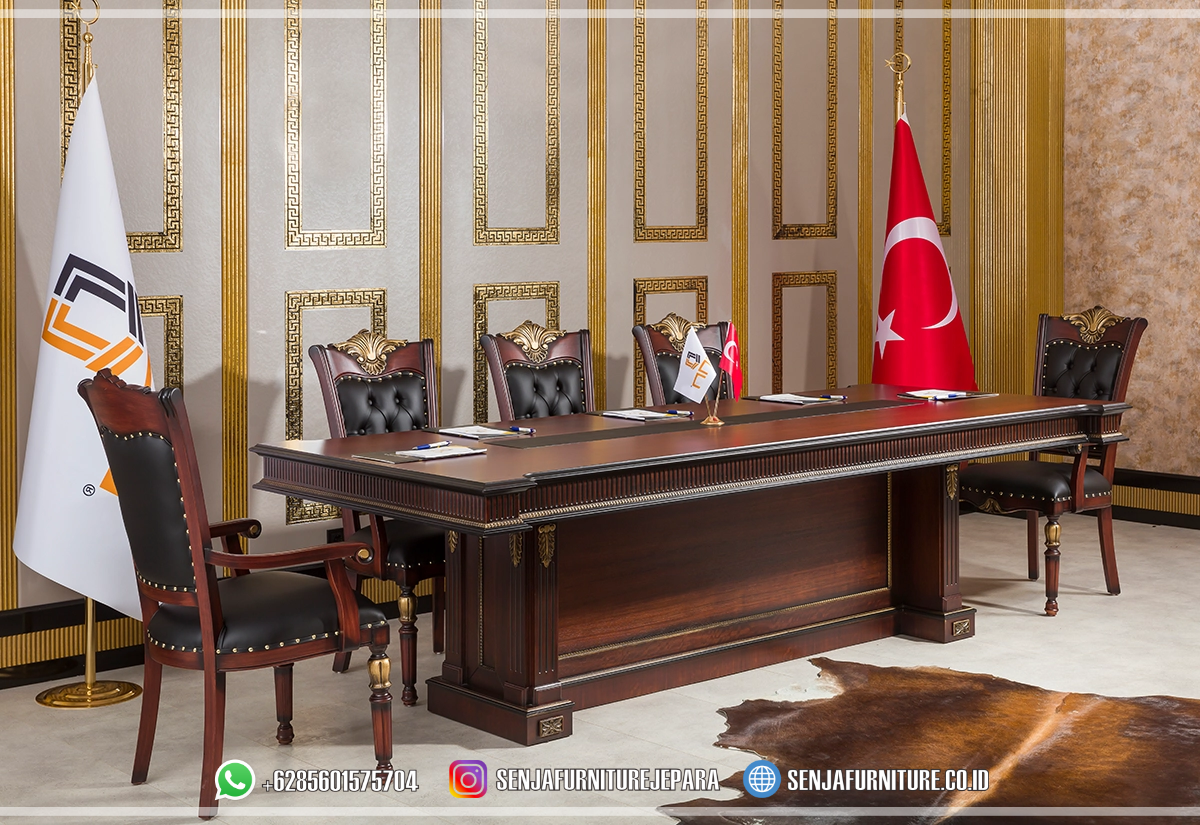 Meja Meeting Kantor, Meja Rapat Kantor, Meja Rapat Pimpinan, Meja Rapat Kayu Jati, Meja Meeting Klasik, Meja Rapat Klasik, Meja Rapat Mewah, Meja Meeting Kayu Jati, Meja Rapat Bundar, Meja Rapat Minimalis, Meja Rapat HPL, Meja Rapat Ukir Jepara, Meja Rapat Oval, Interior Ruang Rapat