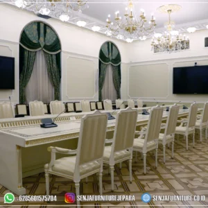 Meja Meeting Kantor, Meja Rapat Kantor, Meja Rapat Pimpinan, Meja Rapat Kayu Jati, Meja Meeting Klasik, Meja Rapat Klasik, Meja Rapat Mewah, Meja Meeting Kayu Jati, Meja Rapat Bundar, Meja Rapat Minimalis, Meja Rapat HPL, Meja Rapat Ukir Jepara, Meja Rapat Oval, Interior Ruang Rapat