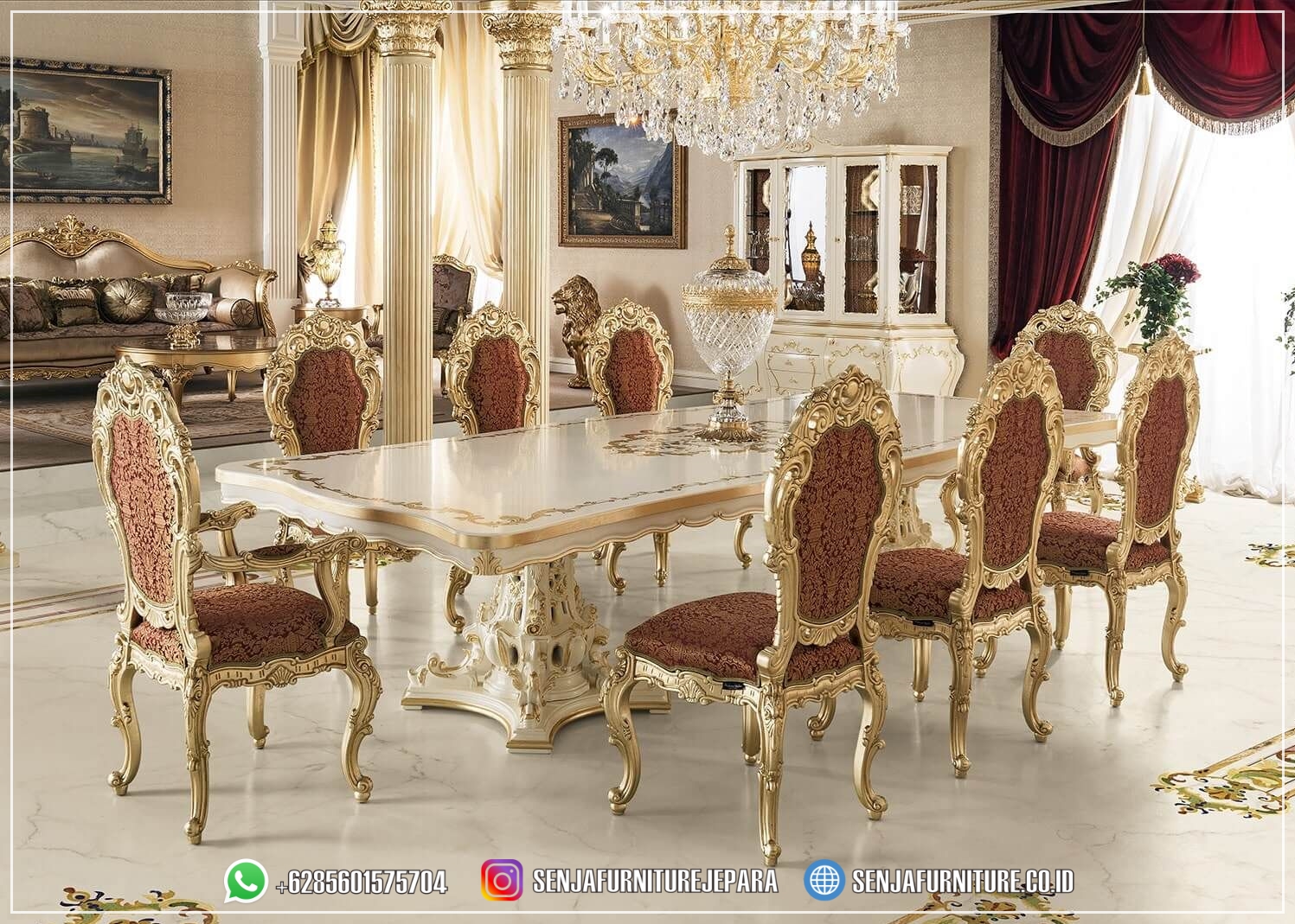Toko Furniture Meja Makan Klasik Jakarta Premium Quality Meja Makan Klasik, Meja Makan Mewah, Meja Makan Kayu Jati, Meja Makan Minimalis, Ruang Makan Mewah, Meja Makan Mewah 4 Kursi, Meja Makan Mewah 6 Kursi, Meja Makan Mewah 8 Kursi, Meja Makan Mewah 10 Kursi, Meja Makan Mewah 12 Kursi, Meja Makan Klasik Eropa, Kursi Makan Mewah, Meja Makan Jepara