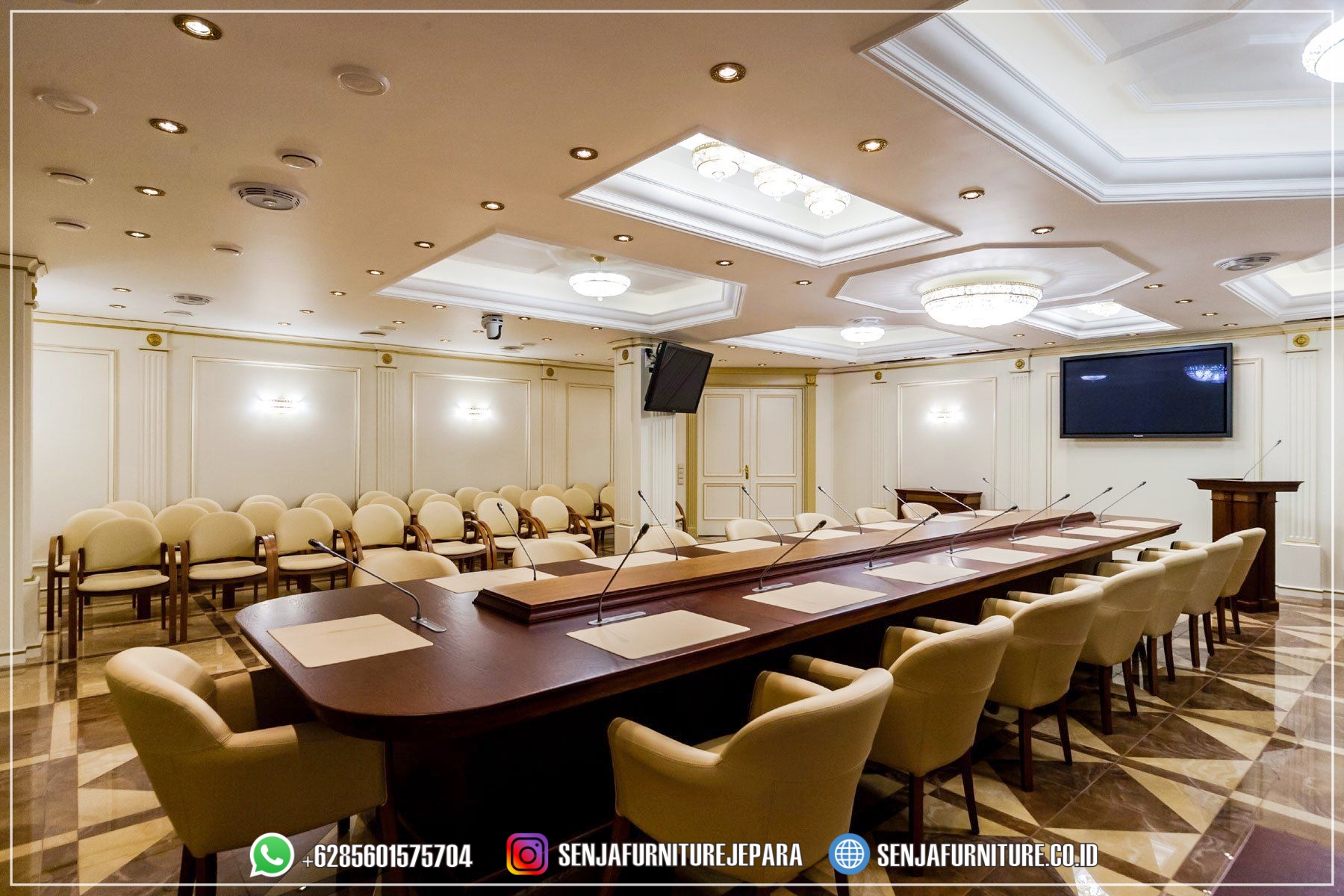 Ukuran Meja Meeting Kantor Kapasitas 15 Orang VIP Room Meja Meeting Kantor, Meja Rapat Kantor, Meja Rapat Pimpinan, Meja Rapat Kayu Jati, Meja Meeting Klasik, Meja Rapat Klasik, Meja Rapat Mewah, Meja Meeting Kayu Jati, Meja Rapat Bundar, Meja Rapat Minimalis, Meja Rapat HPL, Meja Rapat Ukir Jepara, Meja Rapat Oval, Interior Ruang Rapat