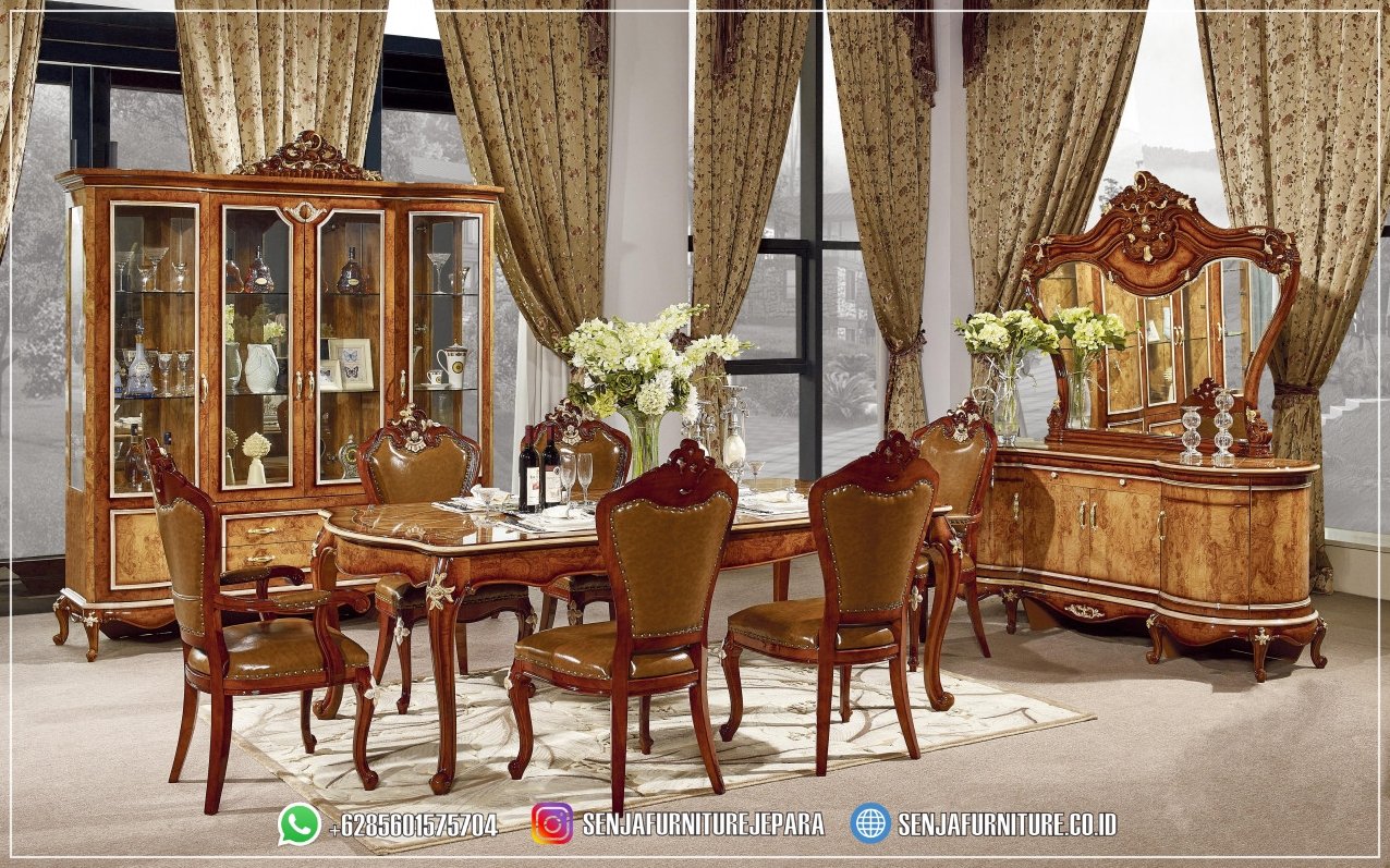 Full Set Meja Makan Klasik Jati Solid Luxury Classic Meja Makan Klasik, Meja Makan Mewah, Meja Makan Jati, Meja Makan Elegan, Meja Makan Jepara, Meja Makan Premium, Meja Makan Mewah 10 Kursi, Meja Makan Mewah 12 Kursi, Meja Makan Mewah 4 Kursi, Meja Makan Mewah 6 Kursi, Meja Makan Mewah 8 Kursi, Meja Makan Minimalis, Ruang Makan Mewah