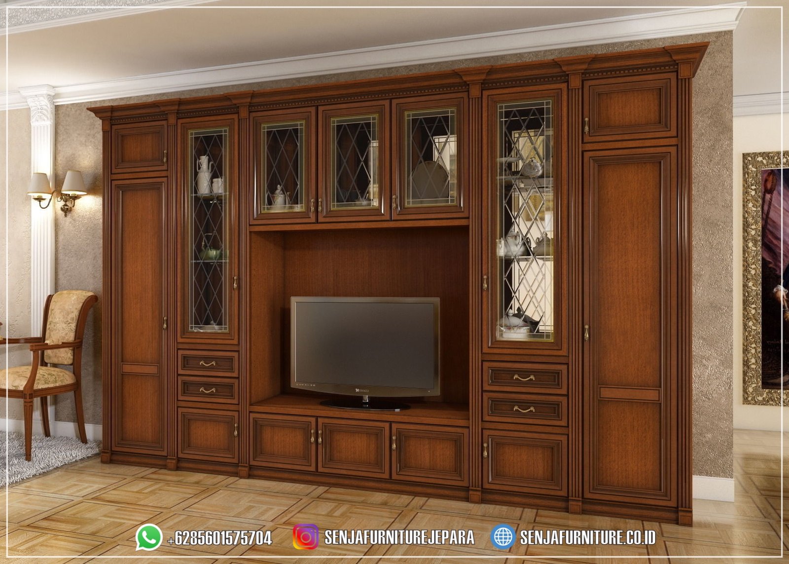 Cabinet Bufet TV Mewah Model Klasik Italian Furniture Bufet TV Mewah, Meja TV Mewah, Lemari TV Mewah, Bufet TV Klasik, Bufet TV Minimalis, Bufet TV Kayu Jati, Bufet TV Ukir Jepara, Lemari Hias Klasik, Lemari Hias Mewah, Meja TV Minimalis, Lemari TV Kayu Jati