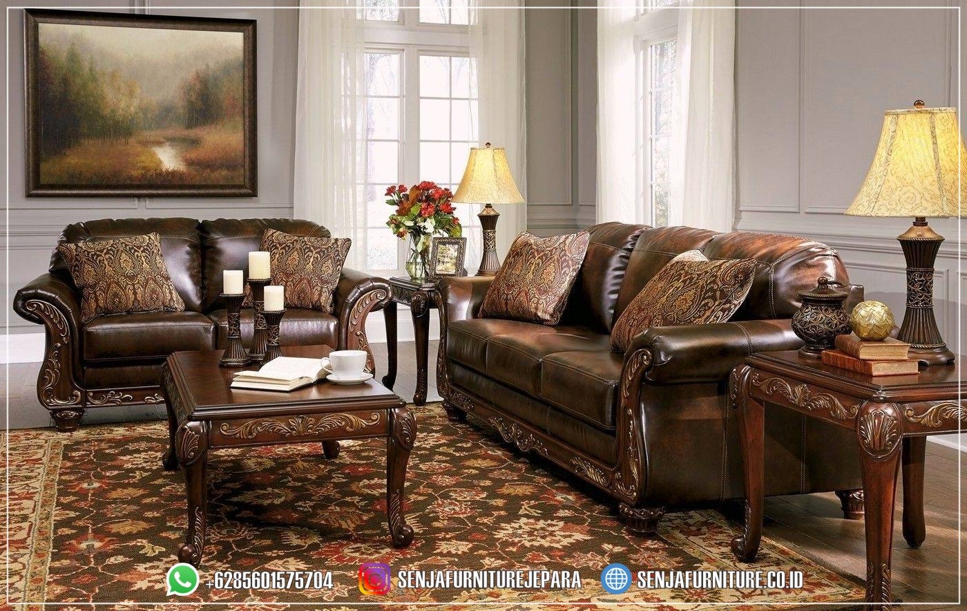 Sofa Ruang Tamu Set Leather Gaya Klasik Rumah Mewah Sofa Ruang Tamu, Sofa Living Room, Sofa Tamu Mewah, Sofa Tamu Jati, Sofa Tamu Klasik, Kursi Tamu Mewah, Sofa Tamu Ukir Jepara, Kursi Tamu Klasik, Sofa Mewah Klasik, Sofa Mewah Kulit, Sofa Tamu Minimalis, Sofa Klasik Eropa, Sofa Tamu Klasik Terbaru