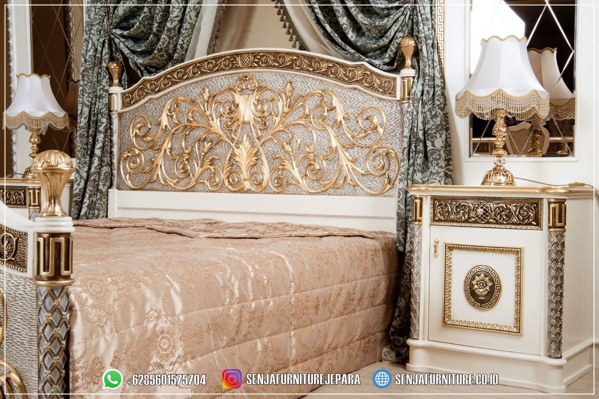 Ruangan Tempat Tidur Mewah Elegan Terbaru White Duco